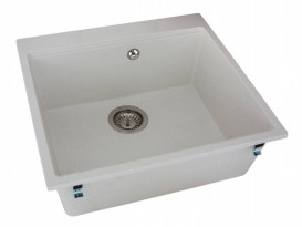 Мийка для кухні Miraggio Lagoon 54,1х51,1 см кварцовий пісок Mirastone жасмин 0001139