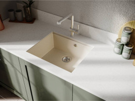 Мойка для кухни Miraggio Lagoon 54,1х51,1 см кварцевый песок Mirastone песочный 0001141