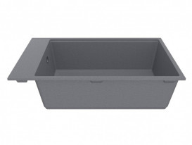 Мойка для кухни Miraggio Lagoon 76х46 см кварцевый песок Mirastone серый 0002086