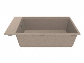 Мойка для кухни Miraggio Lagoon 76х46 см кварцевый песок Mirastone терра 0002089