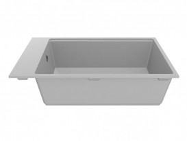 Мойка для кухни Miraggio Lagoon 76х46 см кварцевый песок Mirastone белый 0002090