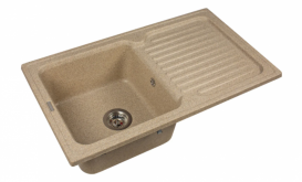 Мойка для кухни Miraggio Orlean врезная прямоугольная с крылом с переливом матовый  Terra 0000037