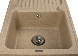 Мойка для кухни Miraggio Orlean врезная прямоугольная с крылом с переливом матовый  Terra 0000037