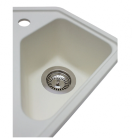 Мойка для кухни Miraggio Tirion врезная с 2 чашами с крылом матовый White 0000044