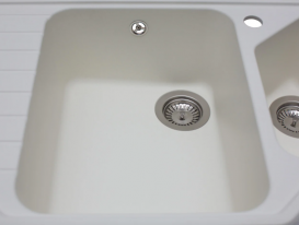 Мойка для кухни Miraggio Tirion врезная с 2 чашами с крылом матовый White 0000044