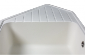 Мойка для кухни Miraggio Tirion врезная с 2 чашами с крылом матовый White 0000044