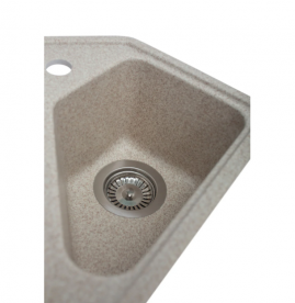 Мийка для кухні Miraggio Tirion врізна з 2 чашами з крилом матовий Sand 0000042