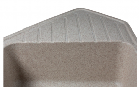 Мийка для кухні Miraggio Tirion врізна з 2 чашами з крилом матовий Sand 0000042