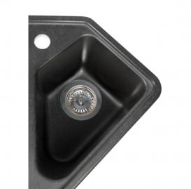 Мойка для кухни Miraggio Tirion врезная с 2 чашами с крылом матовый Black 0000039