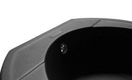 Мойка для кухни Miraggio Tuluza врезная круглая с переливом матовый Black 0000045