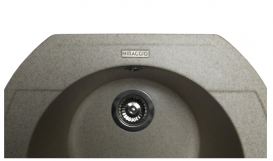 Мийка для кухні Miraggio Tuluza врізна кругла з переливом матовий Sand 0000048