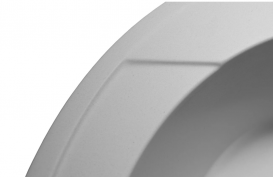 Мойка для кухни Miraggio Tuluza врезная круглая с переливом матовый White 0000050