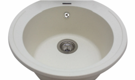 Мойка для кухни Miraggio Tuluza врезная круглая с переливом матовый Jasmine 0000047