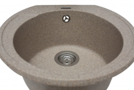 Мийка для кухні Miraggio Tuluza врізна кругла з переливом матовий Terra 0000049