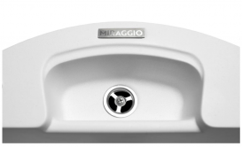 Мийка для кухні Miraggio Valencia врізна кругла з переливом матовий White 0000057