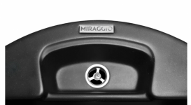 Мойка для кухни Miraggio Valencia врезная круглая с переливом матовый Black 0000051