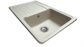 Мойка для кухни Miraggio Versal врезная прямоугольная с крылом с переливом матовый Sand 0000061