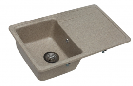 Мойка для кухни Miraggio Versal врезная прямоугольная с крылом с переливом матовый  Terra 0000062