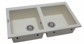 Мийка для кухні Miraggio Westeros 87x50x20 врізна з отвором переливу матовий Jasmine 0000066