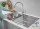 Мийка для кухні прямокутна Grohe K400 крило зліва врізна нержавіюча сталь 31566SD0