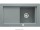 Мойка для кухни прямоугольная TEKA AURA 45B TG оборачиваемое крыло  врезная  гранит  серый металлик 88568