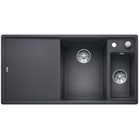 Мийка для кухні прямокутна BLANCO Axia III 6 S-F SILGRANIT® темна скеля 523484