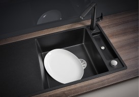 Мийка для кухні прямокутна BLANCO Axia III XL 6 S-F SILGRANIT® антрацит 523520