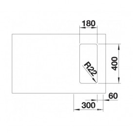 Мийка для кухні прямокутна Blanco Andano 180-U нержавіюча сталь +522952
