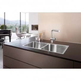 Мойка для кухни прямоугольная Blanco Andano 400/400-IF нержавеющая сталь  зеркальная полировка 522985