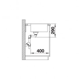 Мойка для кухни прямоугольная Blanco Andano 700-IF-А нержавеющая сталь  зеркальная полировка 522995