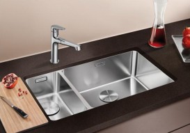 Мийка для кухні прямокутна Blanco Andano 500/180-U нержавіюча сталь полірована чаша справа 522989