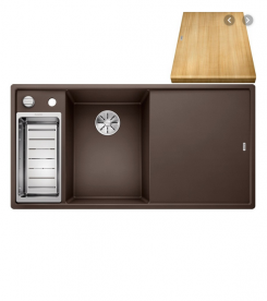 Мойка для кухни прямоугольная Blanco Axia III 6 S SILGRANIT PuraDur® кофе 524652