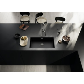 Мийка для кухні прямокутна Blanco CLARON 700-U Durinox Dark Steel Edition 527835