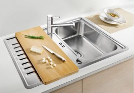 Мийка для кухні прямокутна BLANCO CLASSIC PRO 45 S-IF нержавіюча сталь клапан-автомат дзеркальна поліровка 523661