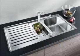 Мийка для кухні прямокутна Blanco CLASSIC PRO 6 S-IF нержавіюча сталь з клапаном-автоматом дзеркальна поліровка 523665