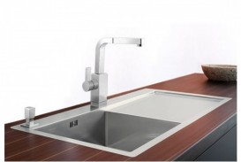 Мойка для кухни прямоугольная Blanco CLARON 4 S-IF/А чаша слева  нержавеющая сталь  зеркальная полировка 521624