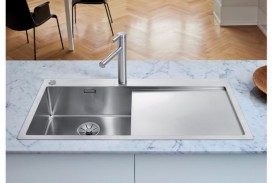 Мойка для кухни прямоугольная Blanco CLARON 5 S-IF/А чаша слева  нержавеющая сталь  зеркальная полировка 521626