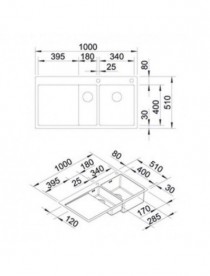 Мойка для кухни прямоугольная Blanco CLARON 6 S-IF/А чаша справа  нержавеющая сталь  зеркальная полировка 521645