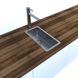 Мойка для кухни прямоугольная Blanco CLARON 180-IF нержавеющая сталь  зеркальная полировка 521564