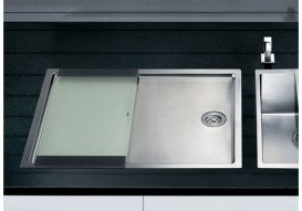 Мойка для кухни прямоугольная Blanco CLARON 550-T-IF нержавеющая сталь  зеркальная полировка 521563