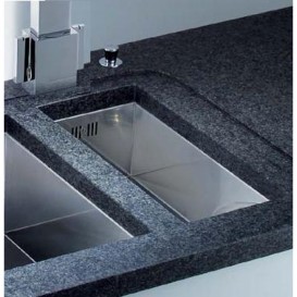 Мойка для кухни прямоугольная Blanco CLARON 180-U нержавеющая сталь  зеркальная полировка 521565