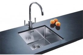 Мойка для кухни прямоугольная Blanco CLARON 400-U нержавеющая сталь  зеркальная полировка 521573