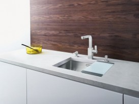 Мийка для кухні прямокутна Blanco CLARON 450-U нержавіюча сталь дзеркальне полірування 521575