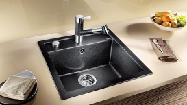 Мийка для кухні квадратна BLANCO Dalago 45 SILGRANIT® PuraDur® антрацит 517156