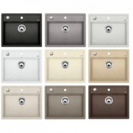 Мойка для кухни прямоугольная BLANCO DALAGO 6 SILGRANIT врезная  с клапаном-автоматом  мускат 521858