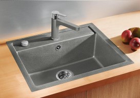 Мойка для кухни прямоугольная Blanco DALAGO 6-F искусственный гранит  темная скала 518851