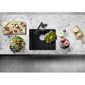 Мойка для кухни прямоугольная Blanco ETAGON 500-U SILGRANIT PuraDur белый 527759