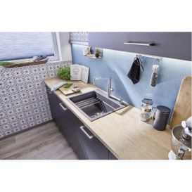 Мойка для кухни прямоугольная Blanco ETAGON 6 SILGRANIT PuraDur белый 527751