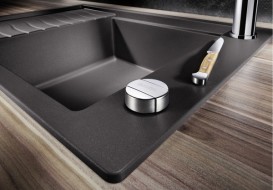 Мойка для кухни прямоугольная BLANCO ELON XL 6 S SILGRANIT врезная  с клапаном-автоматом  антрацит 524834