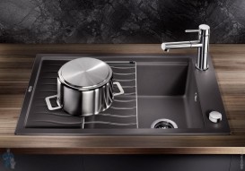 Мойка для кухни прямоугольная BLANCO ELON XL 6 S SILGRANIT врезная  с клапаном-автоматом  антрацит 524834